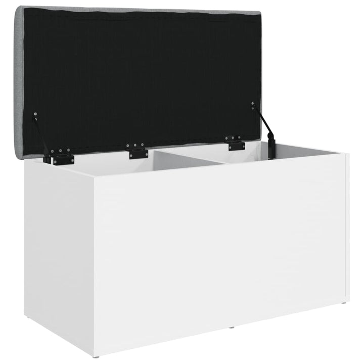 opbevaringsbænk hvid 82x42x45 cm konstrueret træ