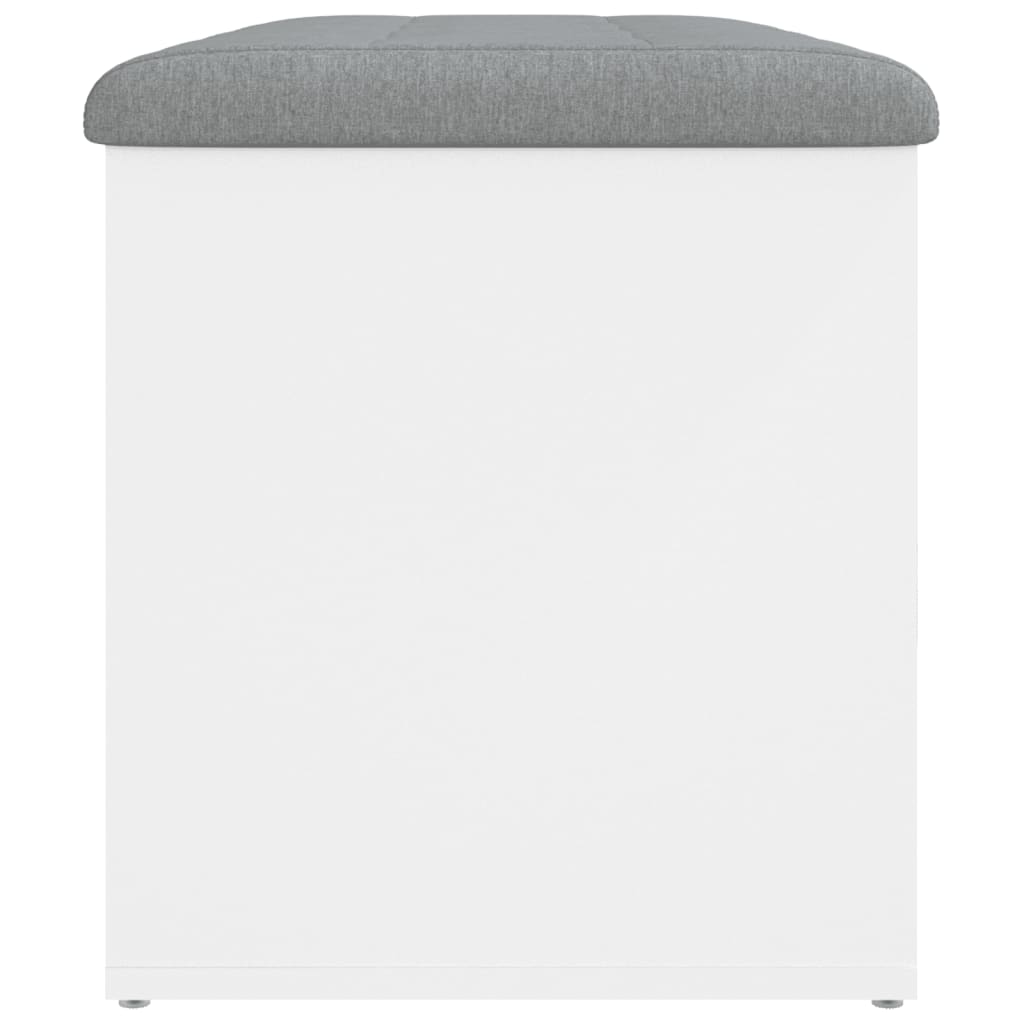 opbevaringsbænk hvid 82x42x45 cm konstrueret træ
