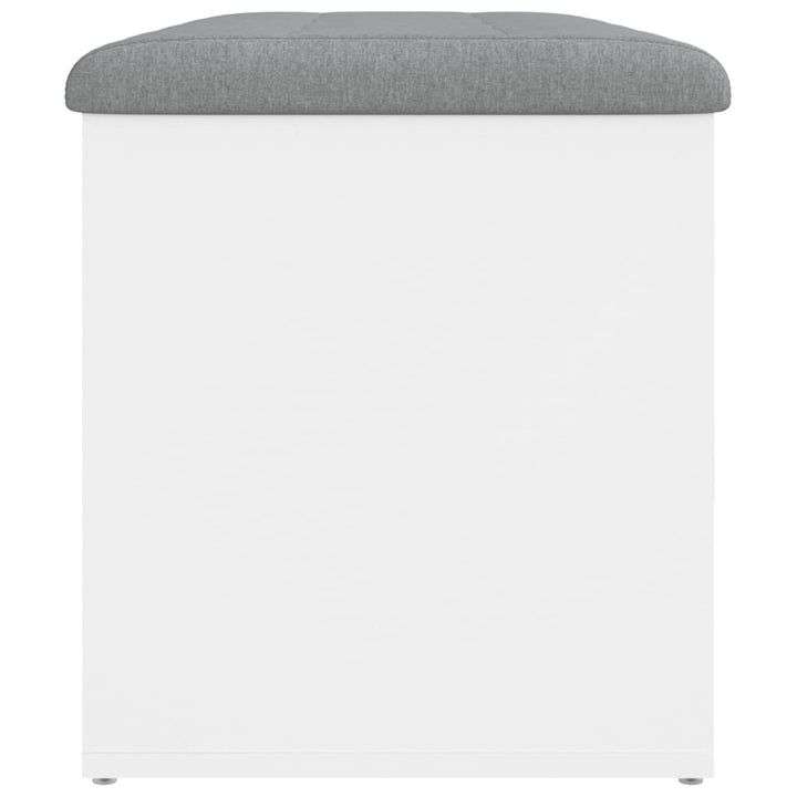 opbevaringsbænk hvid 82x42x45 cm konstrueret træ