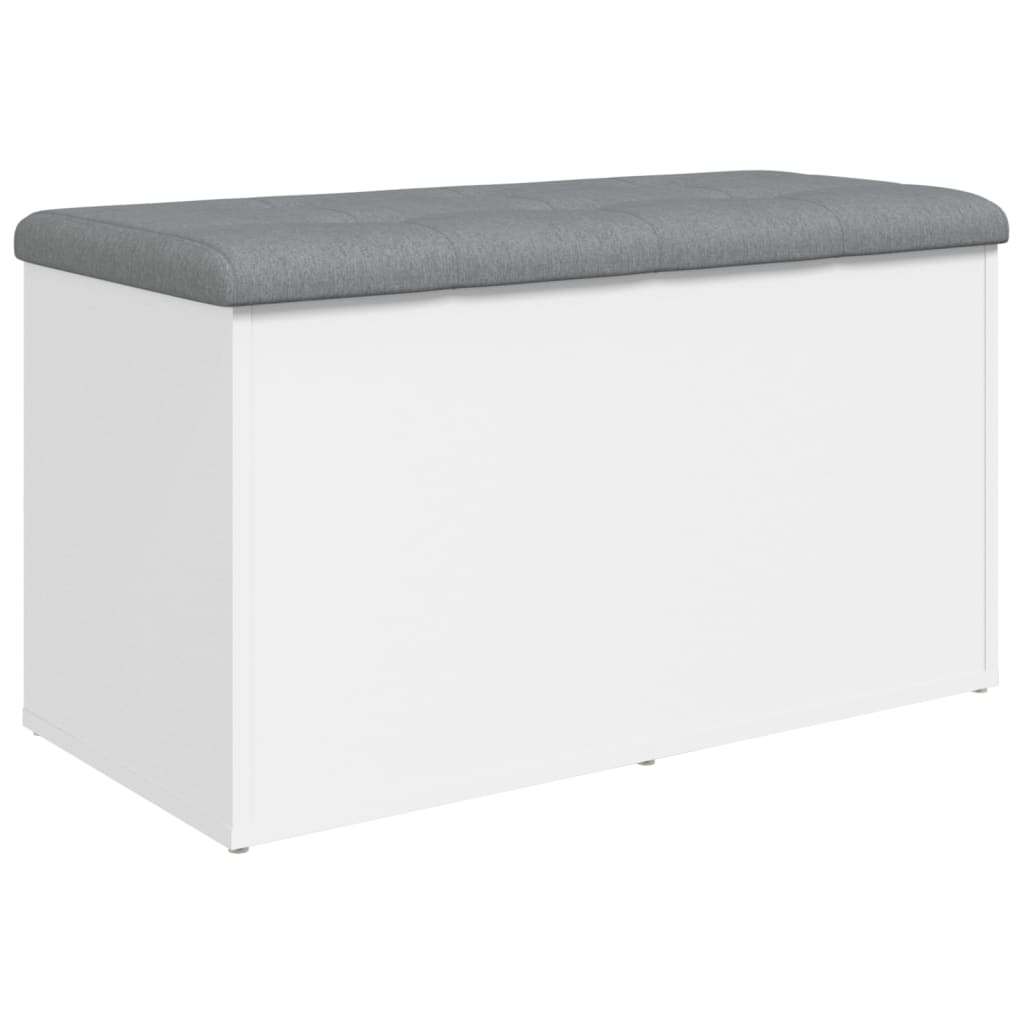opbevaringsbænk hvid 82x42x45 cm konstrueret træ