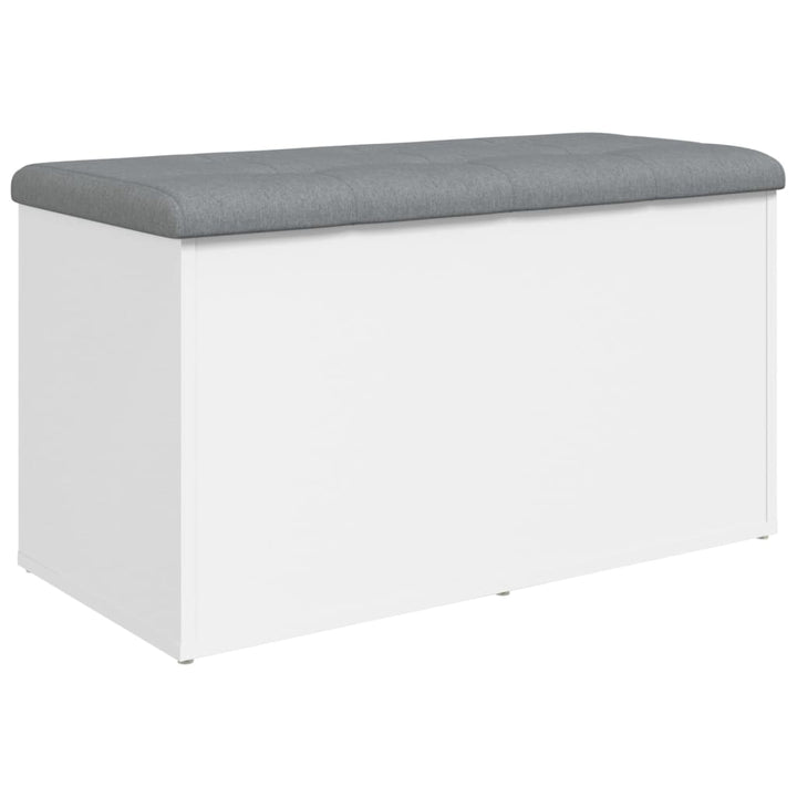 opbevaringsbænk hvid 82x42x45 cm konstrueret træ