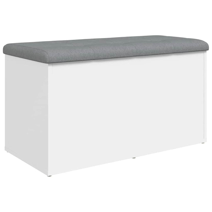 opbevaringsbænk hvid 82x42x45 cm konstrueret træ