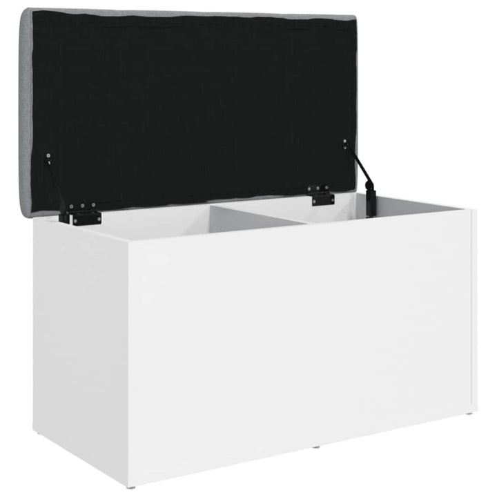opbevaringsbænk hvid 82x42x45 cm konstrueret træ