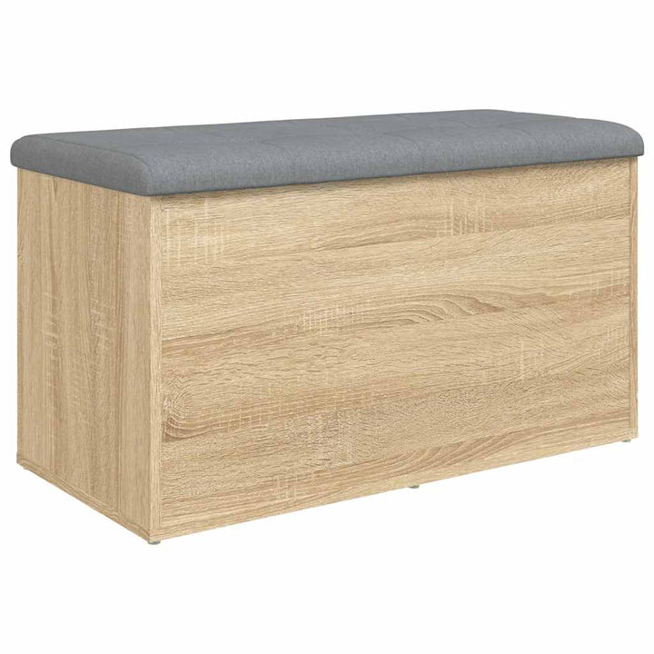 opbevaringsbænk Sonoma eg 82x42x45 cm konstrueret træ