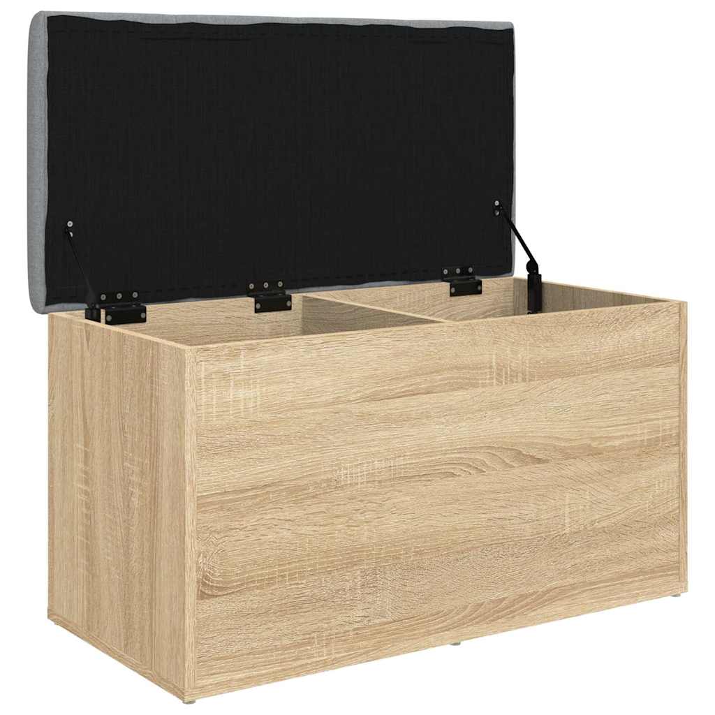 opbevaringsbænk Sonoma eg 82x42x45 cm konstrueret træ