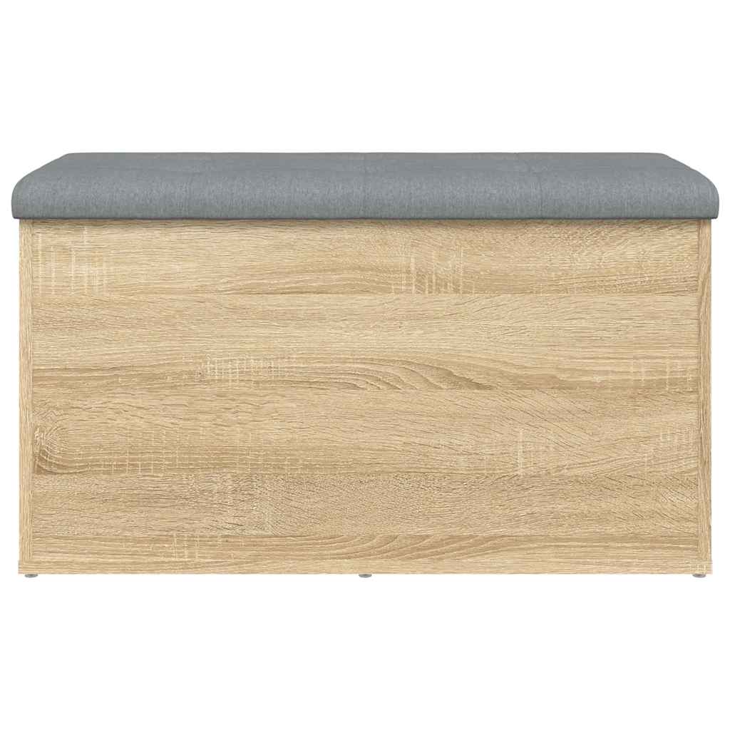 opbevaringsbænk Sonoma eg 82x42x45 cm konstrueret træ