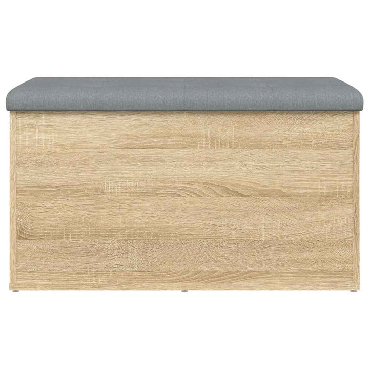opbevaringsbænk Sonoma eg 82x42x45 cm konstrueret træ