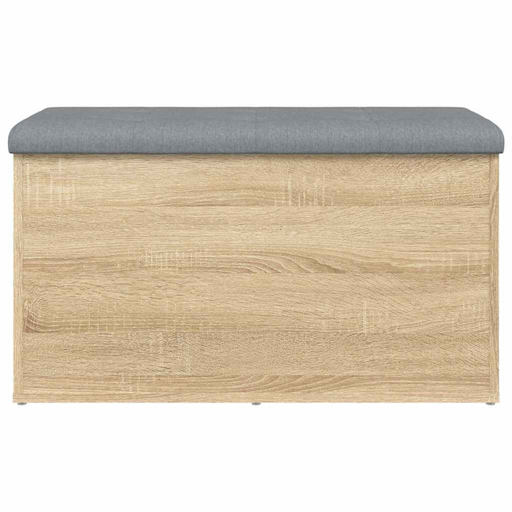 opbevaringsbænk Sonoma eg 82x42x45 cm konstrueret træ