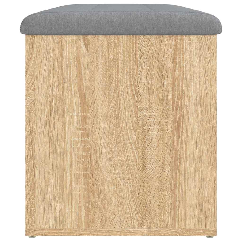 opbevaringsbænk Sonoma eg 82x42x45 cm konstrueret træ