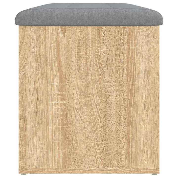 opbevaringsbænk Sonoma eg 82x42x45 cm konstrueret træ