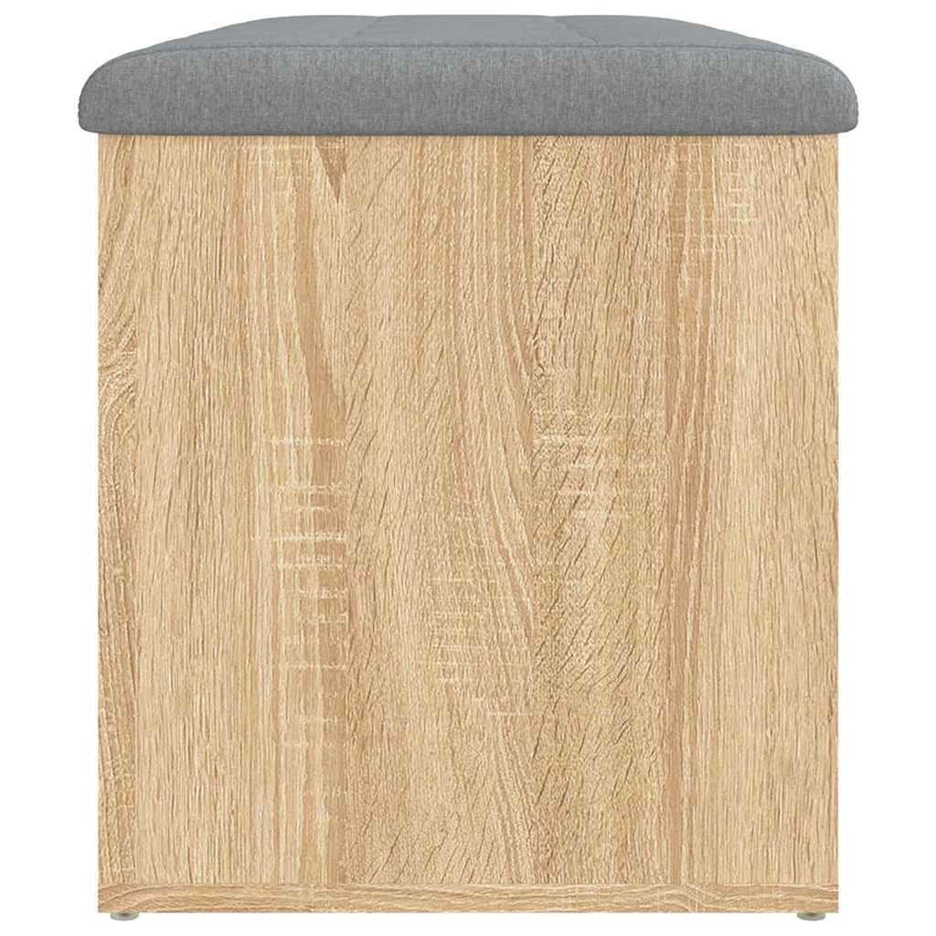 opbevaringsbænk Sonoma eg 82x42x45 cm konstrueret træ