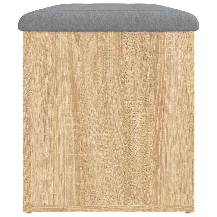 opbevaringsbænk Sonoma eg 82x42x45 cm konstrueret træ