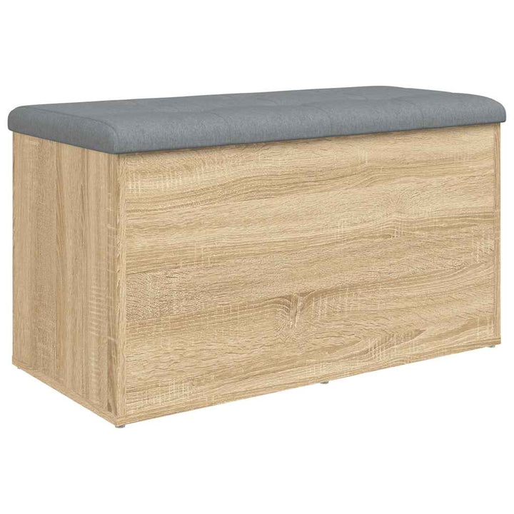 opbevaringsbænk Sonoma eg 82x42x45 cm konstrueret træ