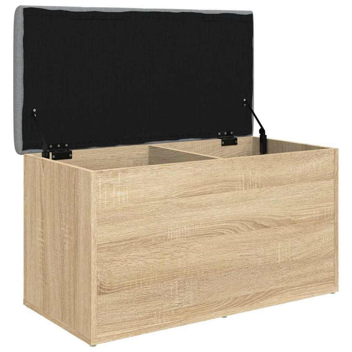 opbevaringsbænk Sonoma eg 82x42x45 cm konstrueret træ