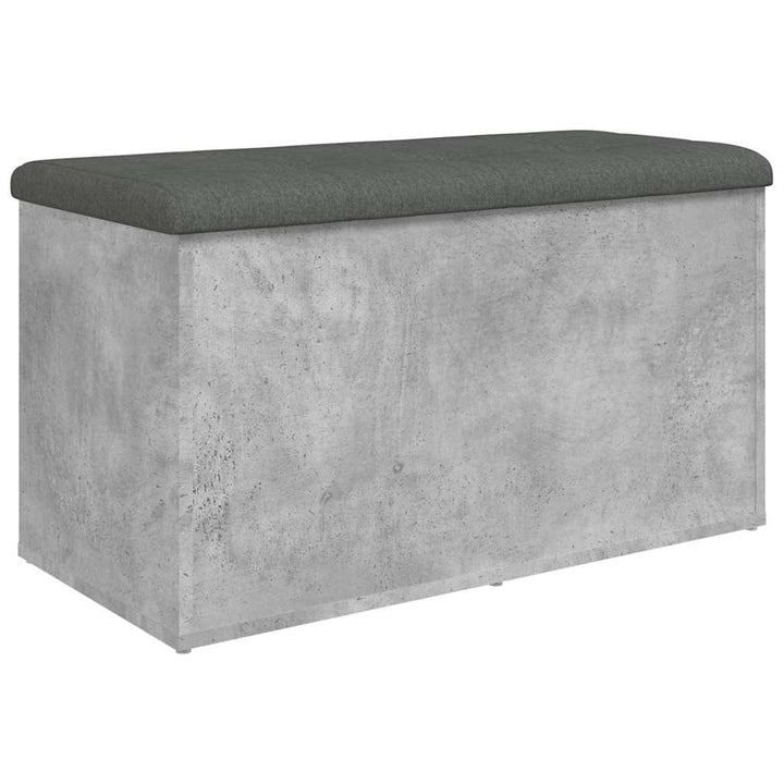 opbevaringsbænk 82x42x45 cm konstrueret træ betongrå