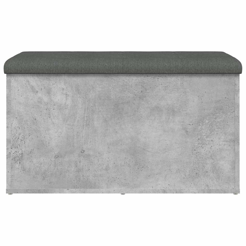 opbevaringsbænk 82x42x45 cm konstrueret træ betongrå