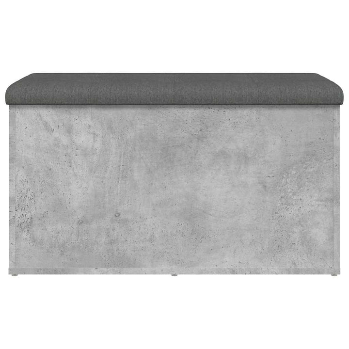 opbevaringsbænk 82x42x45 cm konstrueret træ betongrå