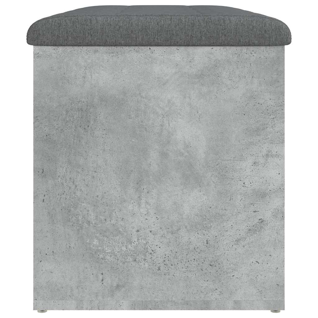 opbevaringsbænk 82x42x45 cm konstrueret træ betongrå