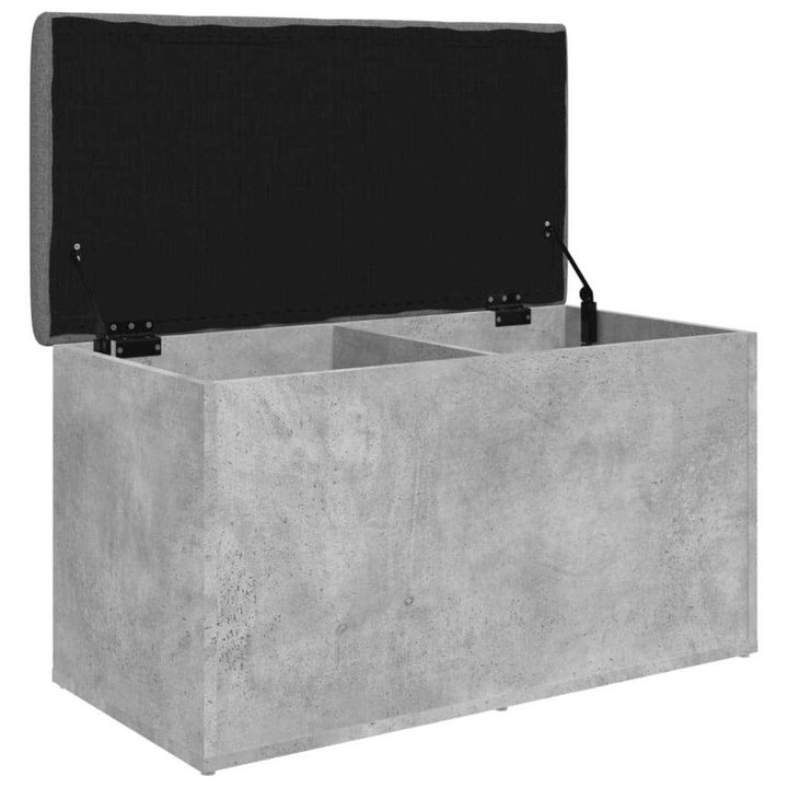 opbevaringsbænk 82x42x45 cm konstrueret træ betongrå