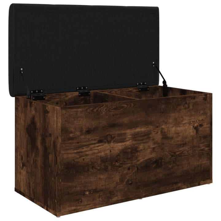 skobænk 82x42x45 cm konstrueret træ røget egetræsfarve