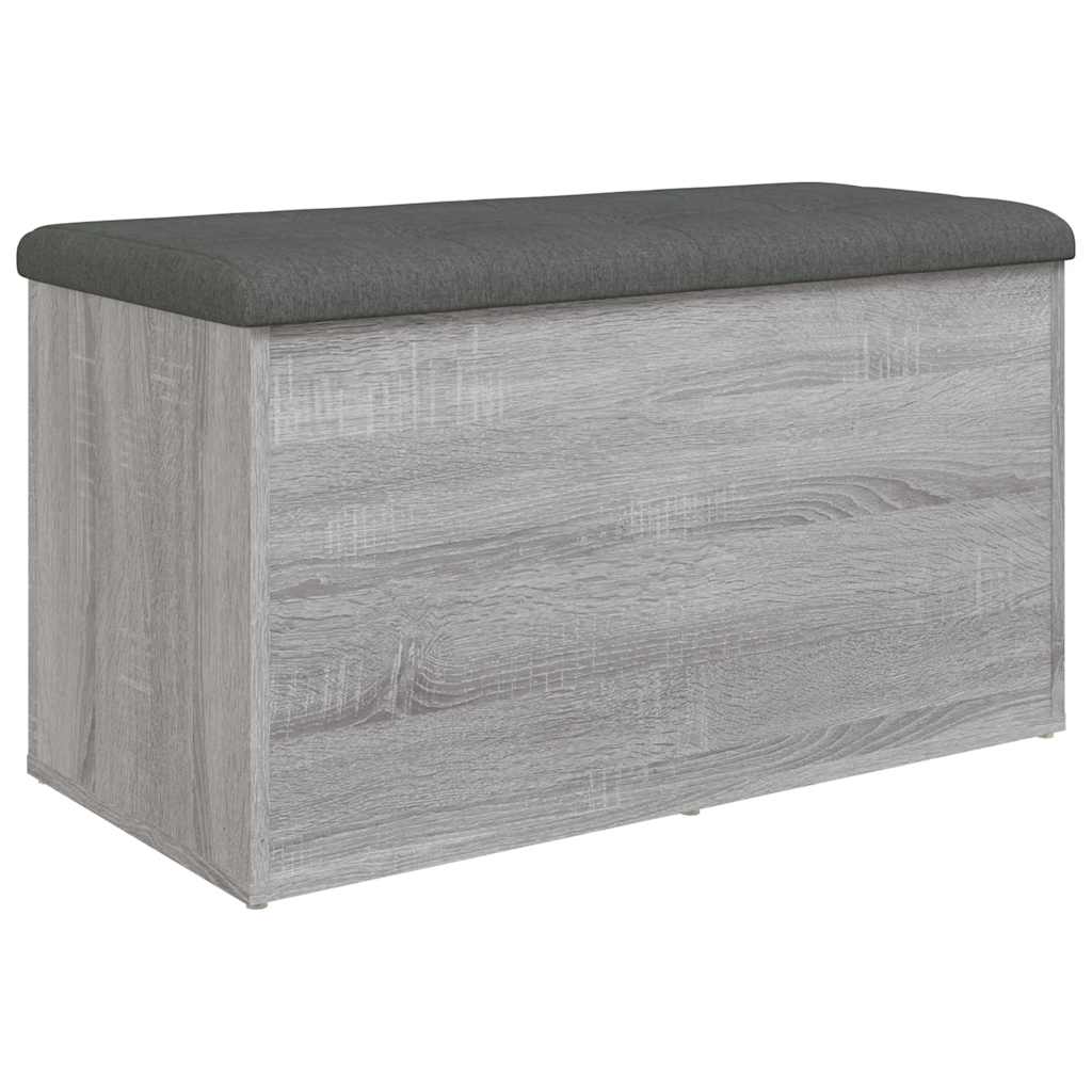 skobænk 82x42x45 cm konstrueret træ grå sonoma-eg