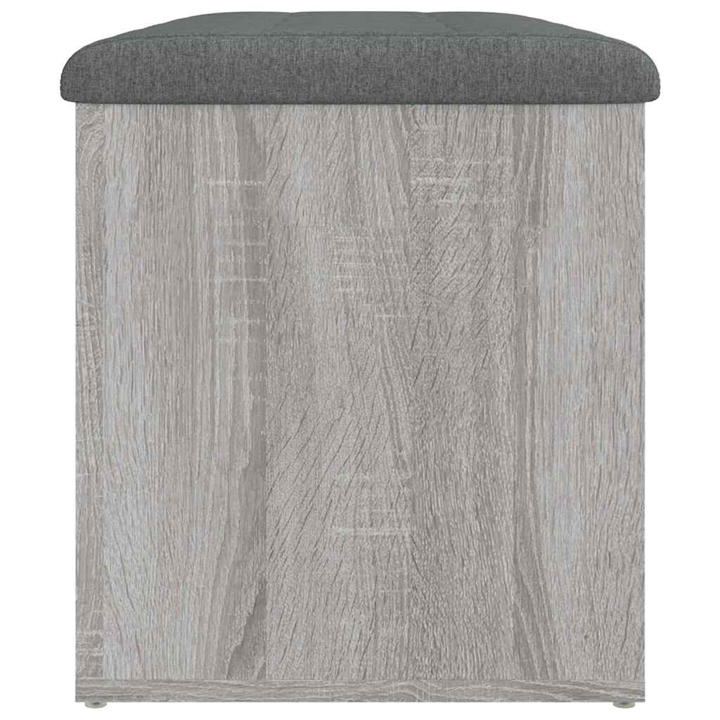 skobænk 82x42x45 cm konstrueret træ grå sonoma-eg