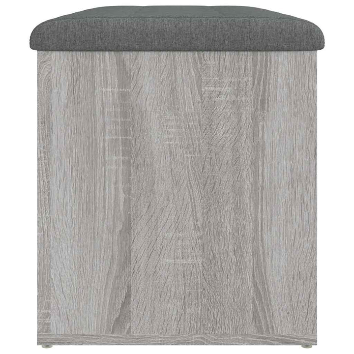 skobænk 82x42x45 cm konstrueret træ grå sonoma-eg
