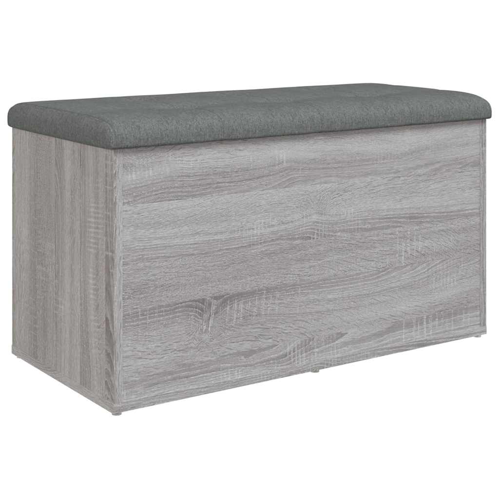 skobænk 82x42x45 cm konstrueret træ grå sonoma-eg