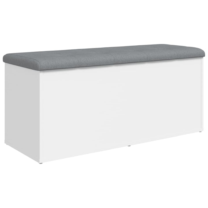 opbevaringsbænk hvid 102x42x45 cm konstrueret træ
