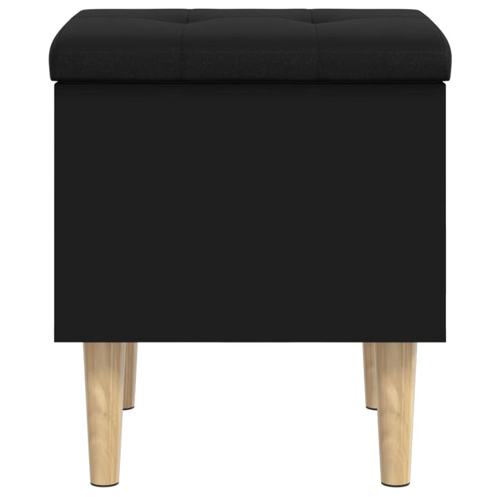 opbevaringsbænk 42x42x46 cm konstrueret træ sort