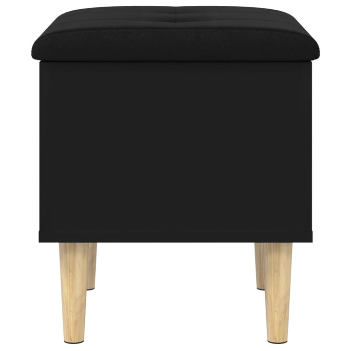 opbevaringsbænk 42x42x46 cm konstrueret træ sort