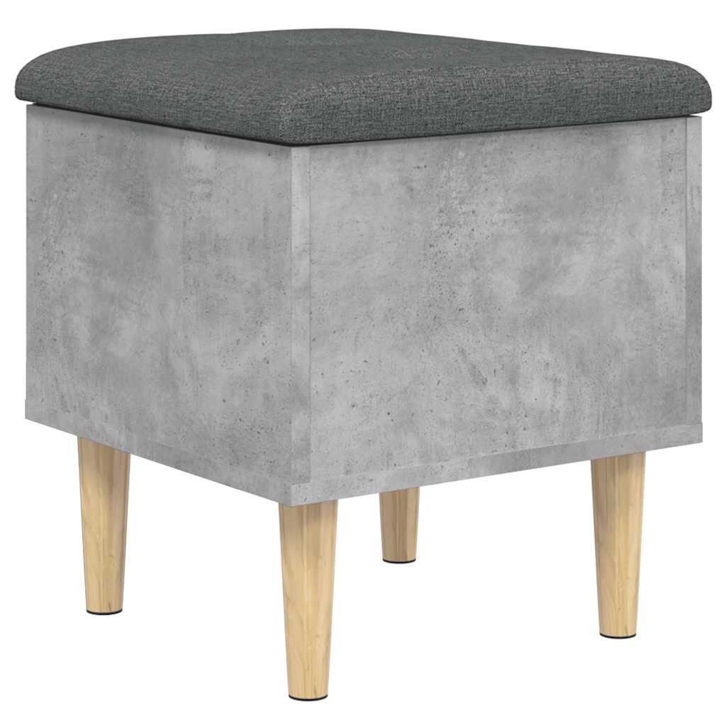 skobænk 42x42x46 cm konstrueret træ betongrå