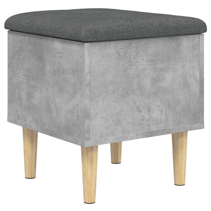 skobænk 42x42x46 cm konstrueret træ betongrå