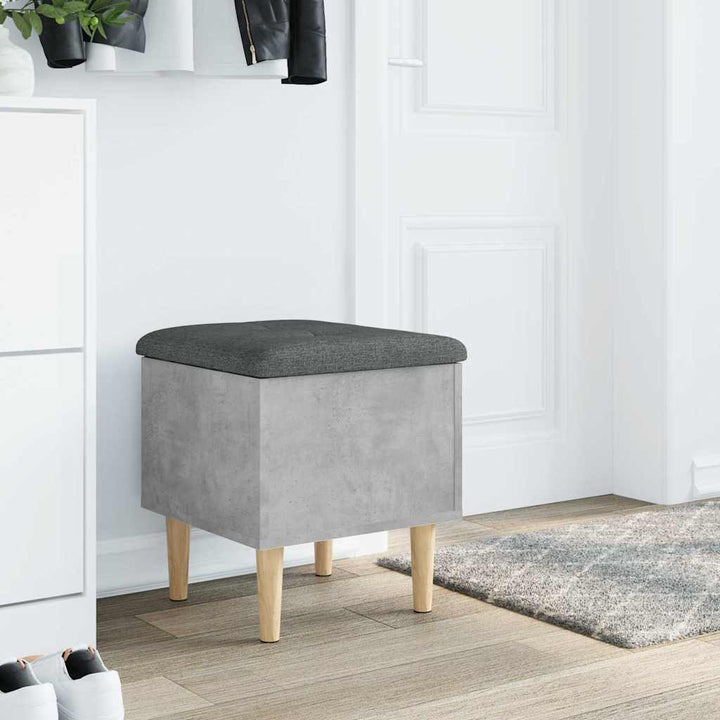skobænk 42x42x46 cm konstrueret træ betongrå