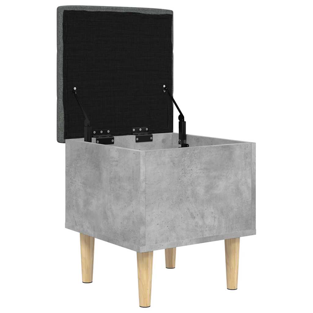 skobænk 42x42x46 cm konstrueret træ betongrå