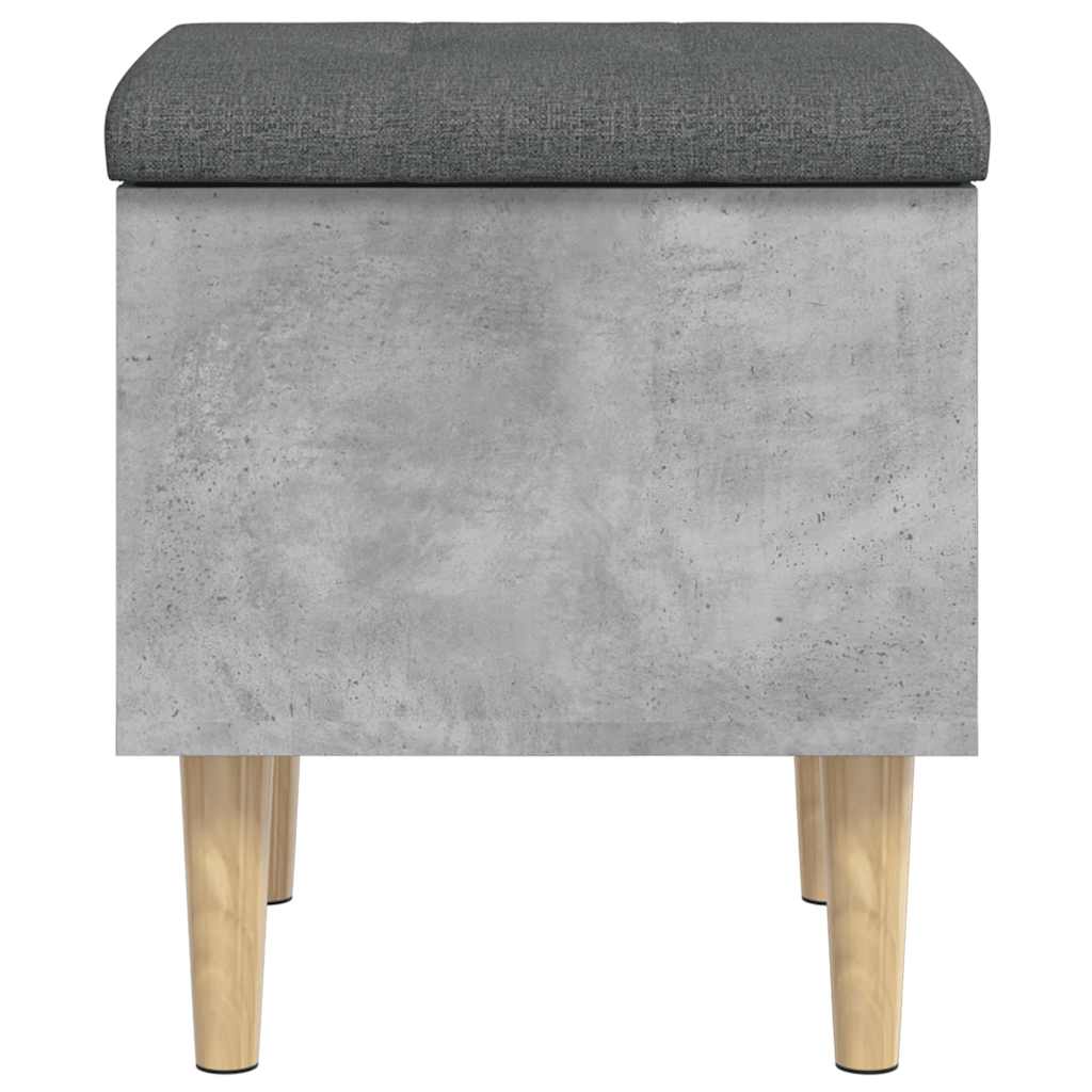 skobænk 42x42x46 cm konstrueret træ betongrå