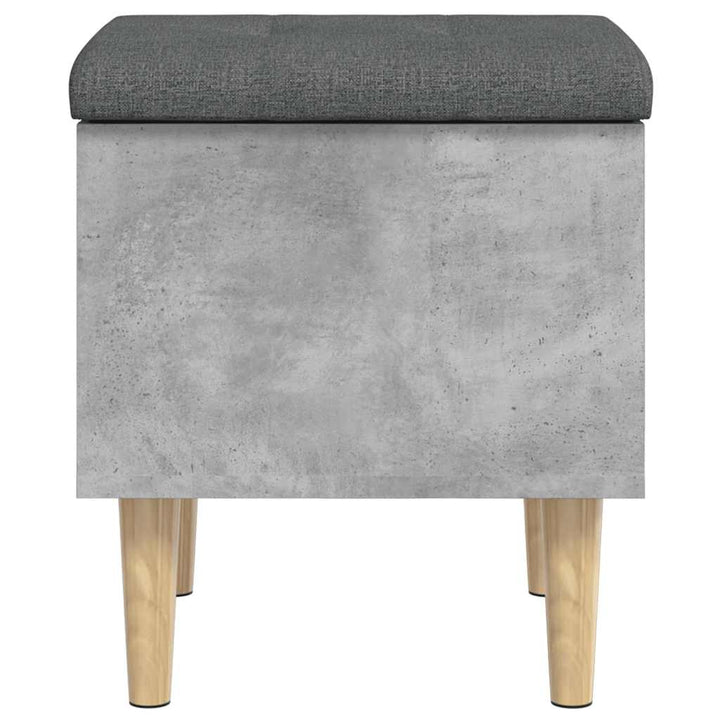 skobænk 42x42x46 cm konstrueret træ betongrå