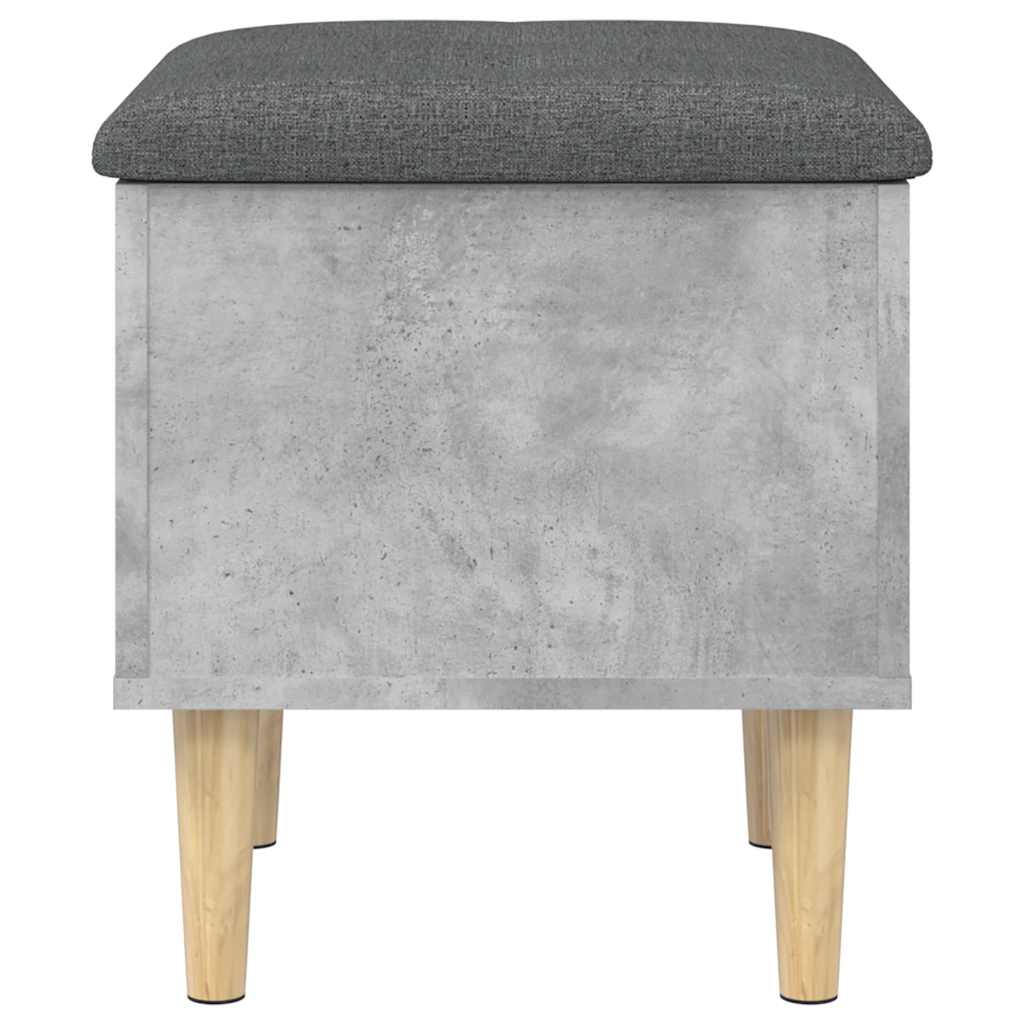 skobænk 42x42x46 cm konstrueret træ betongrå