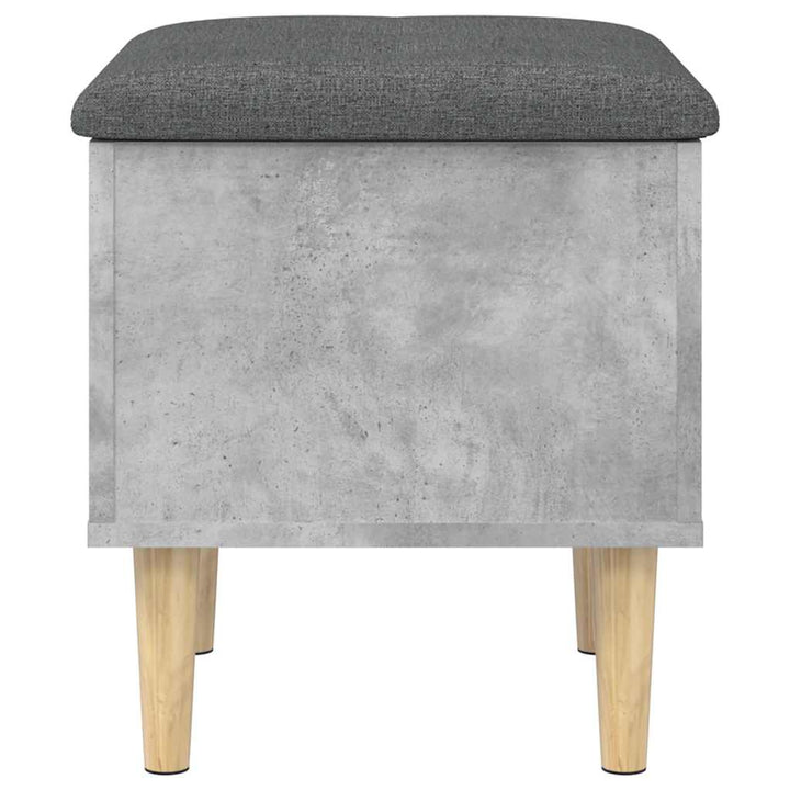 skobænk 42x42x46 cm konstrueret træ betongrå