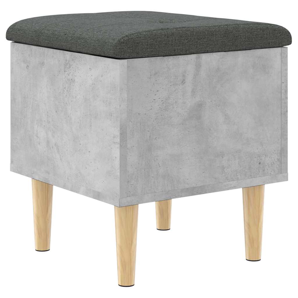 skobænk 42x42x46 cm konstrueret træ betongrå