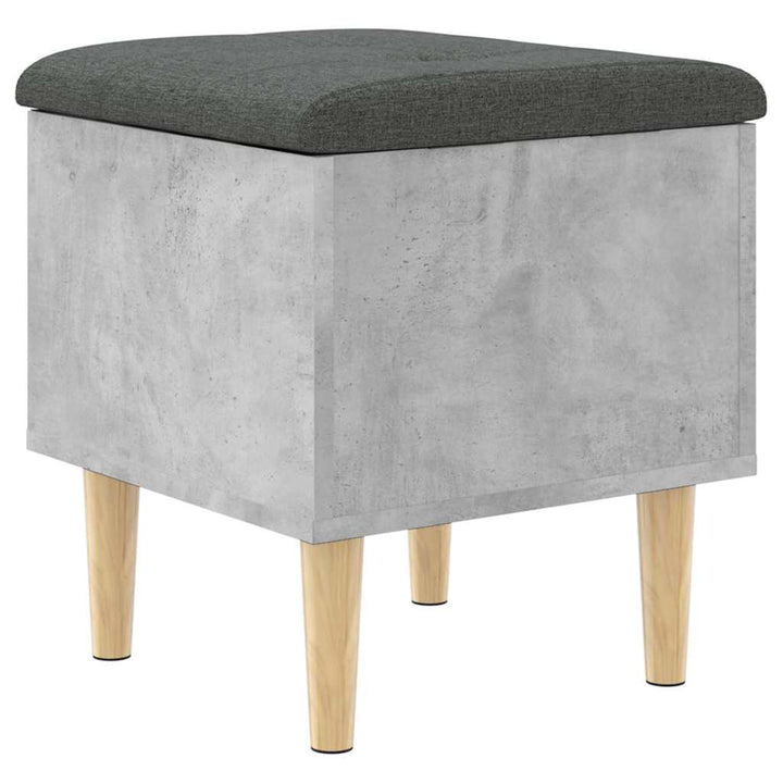 skobænk 42x42x46 cm konstrueret træ betongrå