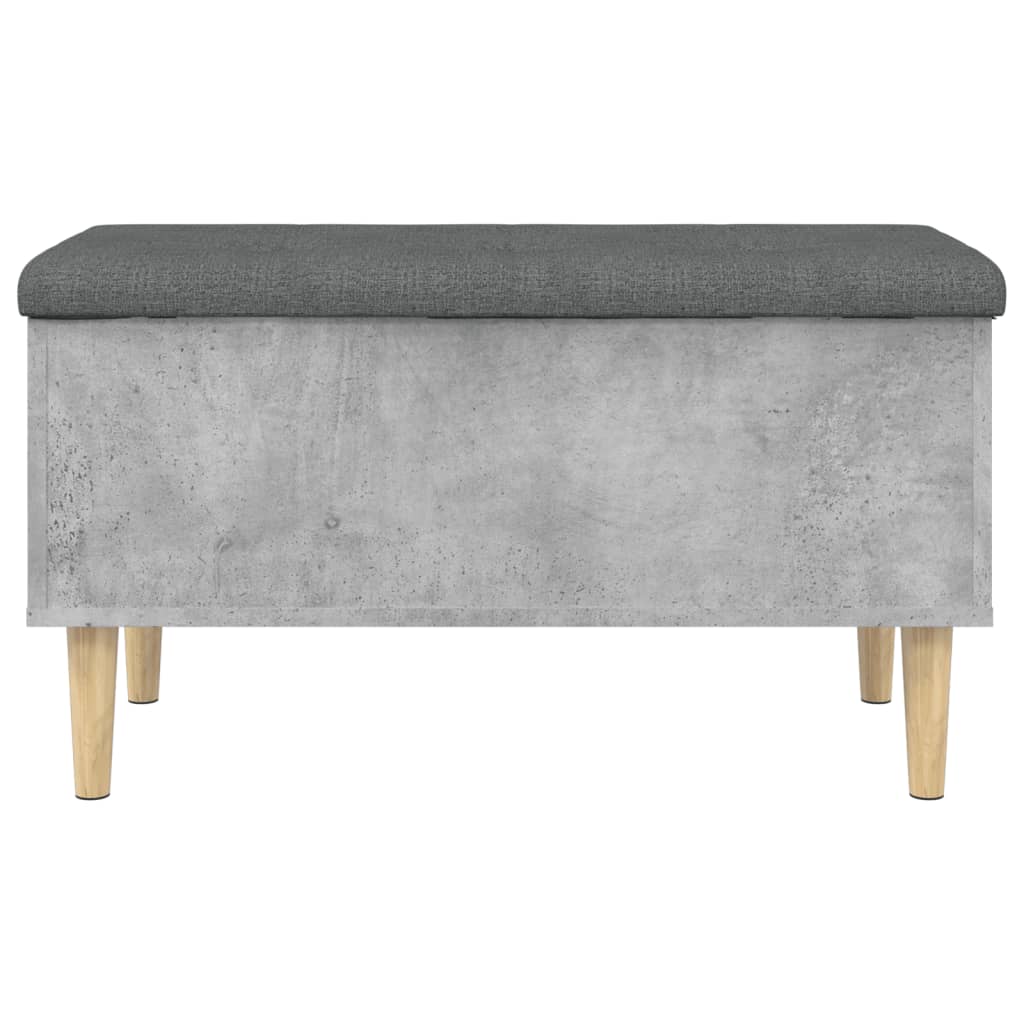 skobænk 82x42x46 cm konstrueret træ betongrå
