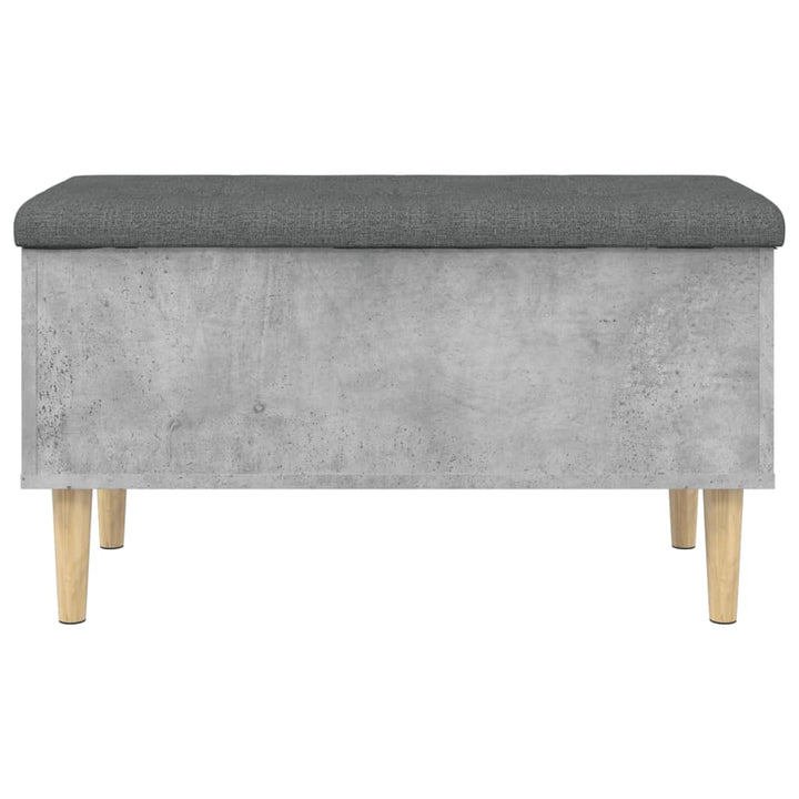 skobænk 82x42x46 cm konstrueret træ betongrå