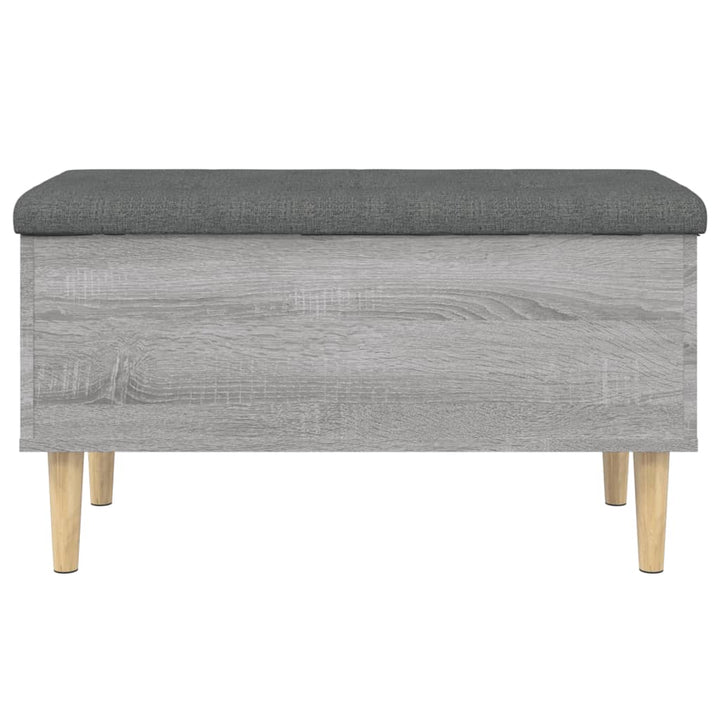 skobænk 82x42x46 cm konstrueret træ grå sonoma-eg