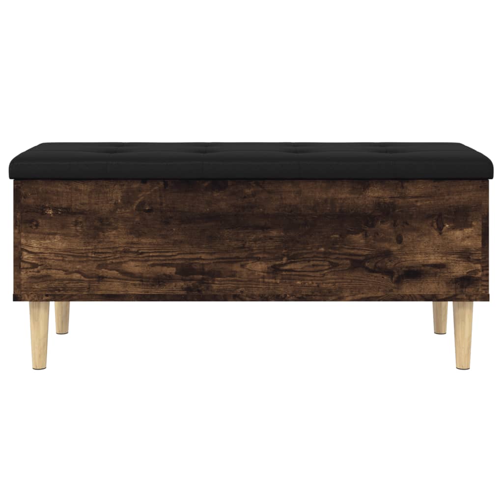 skobænk 102x42x46 cm konstrueret træ røget egetræsfarve