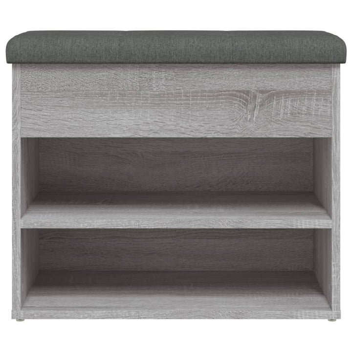 skobænk 62x32x50 cm konstrueret træ grå sonoma-eg