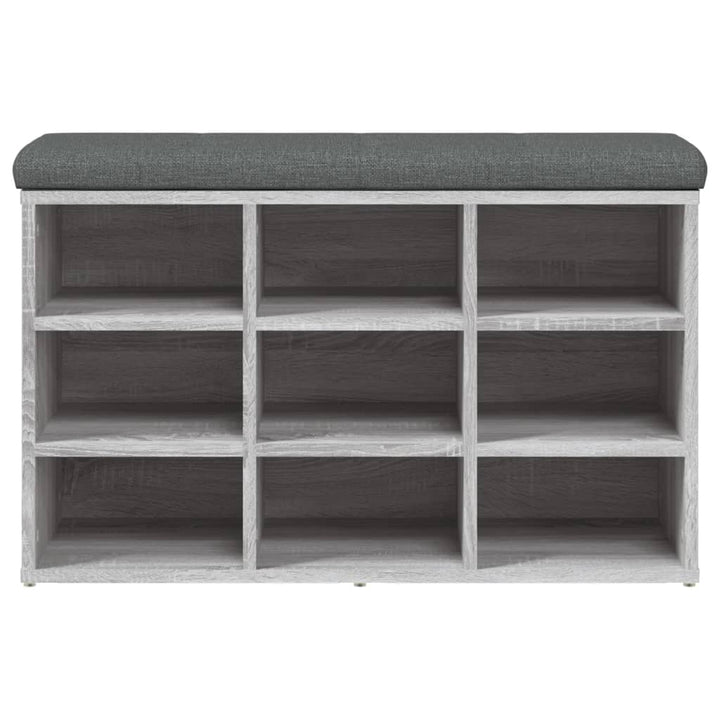 skobænk 82x32x50 cm konstrueret træ grå sonoma-eg