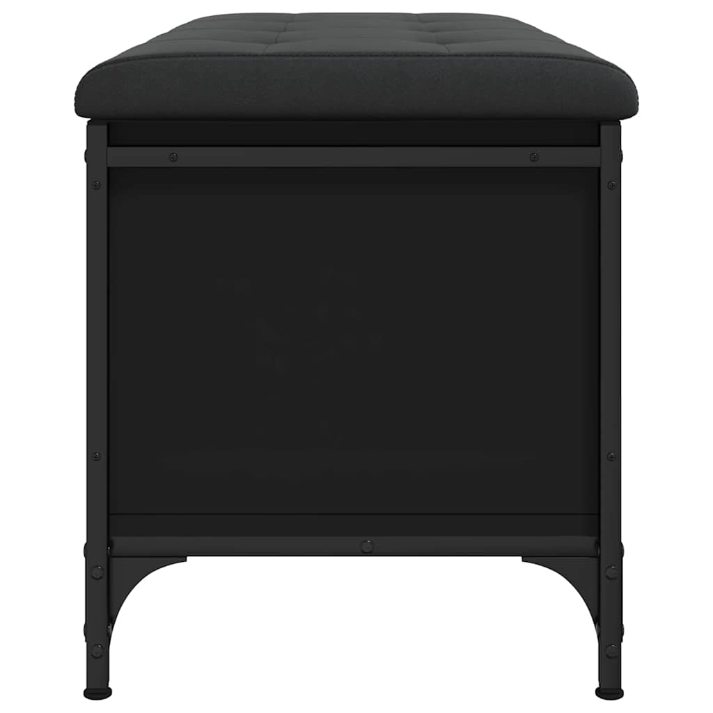 opbevaringsbænk 82x42x45 cm konstrueret træ sort