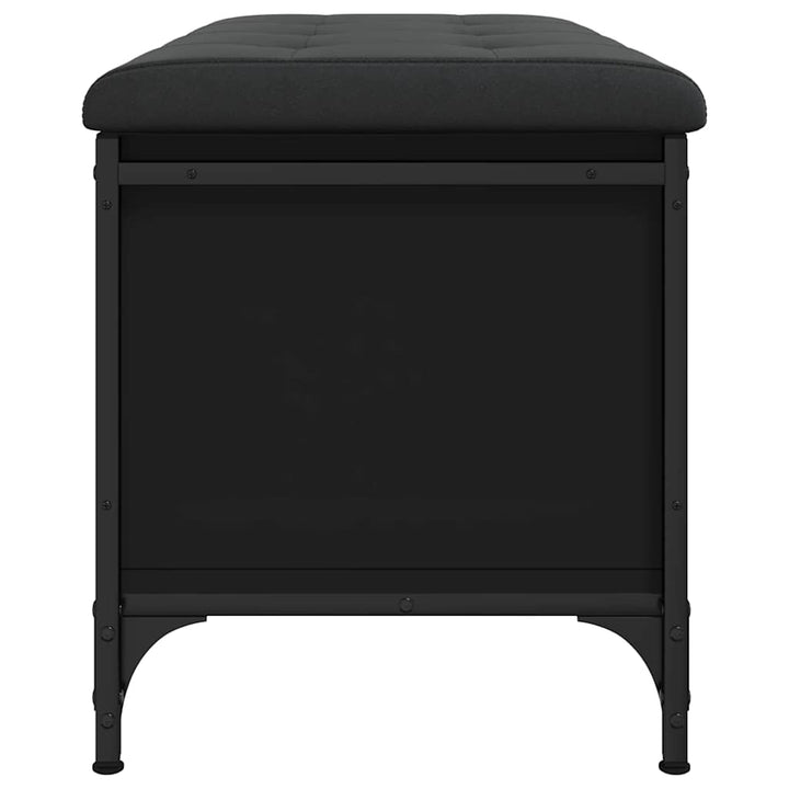 opbevaringsbænk 82x42x45 cm konstrueret træ sort