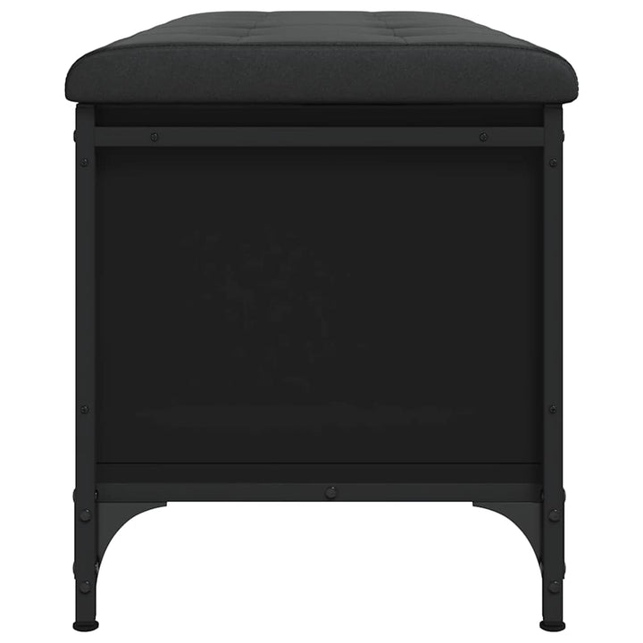 opbevaringsbænk 102x42x45 cm konstrueret træ sort